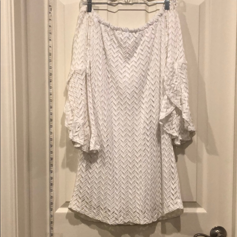 White “Karlie” Off the Shoulder Dress